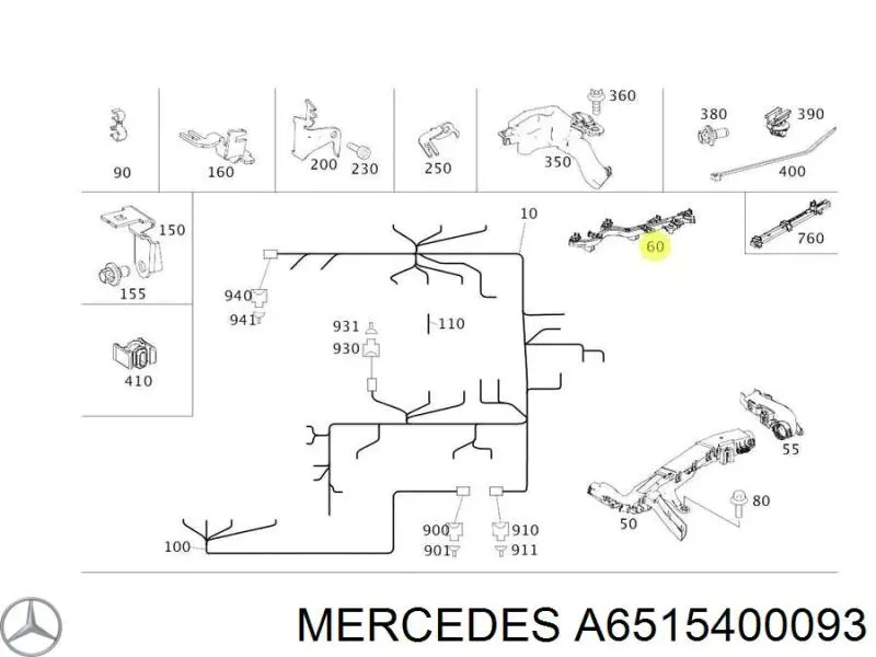  Mercedes A6515400093 ціна, від 14.42 USD