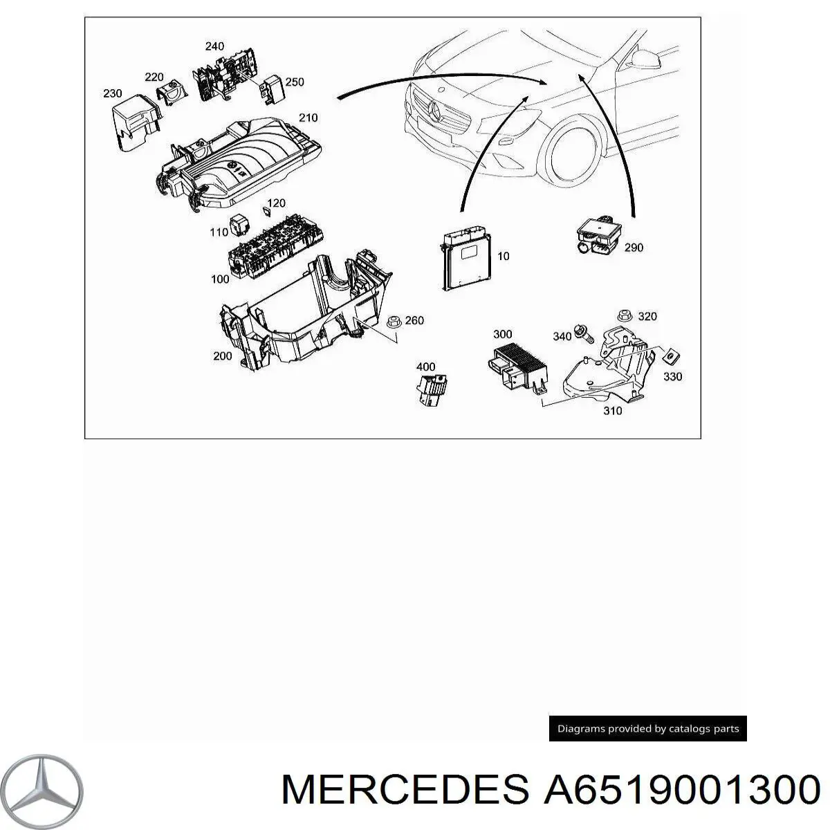 A6519001300 Mercedes реле свічок накалу
