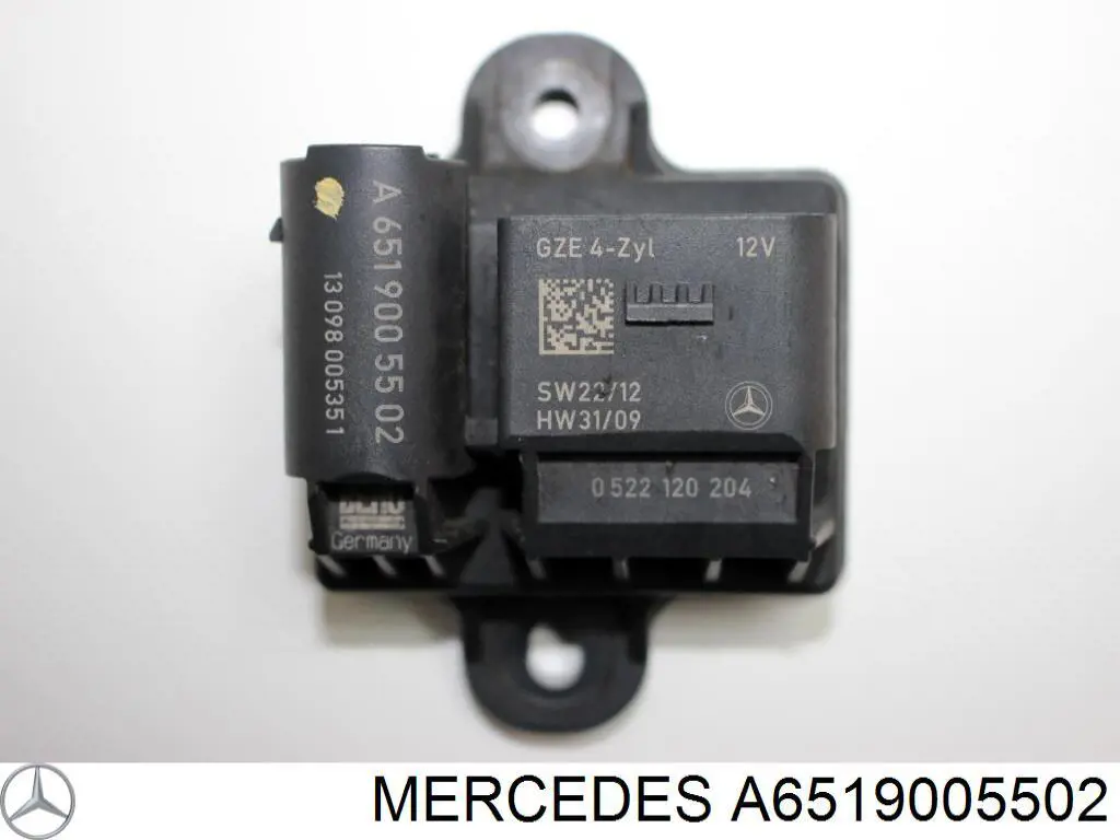 Купити A6519005502 Mercedes Реле свічок накалу