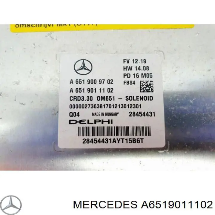 Купити A6519011102 Mercedes 