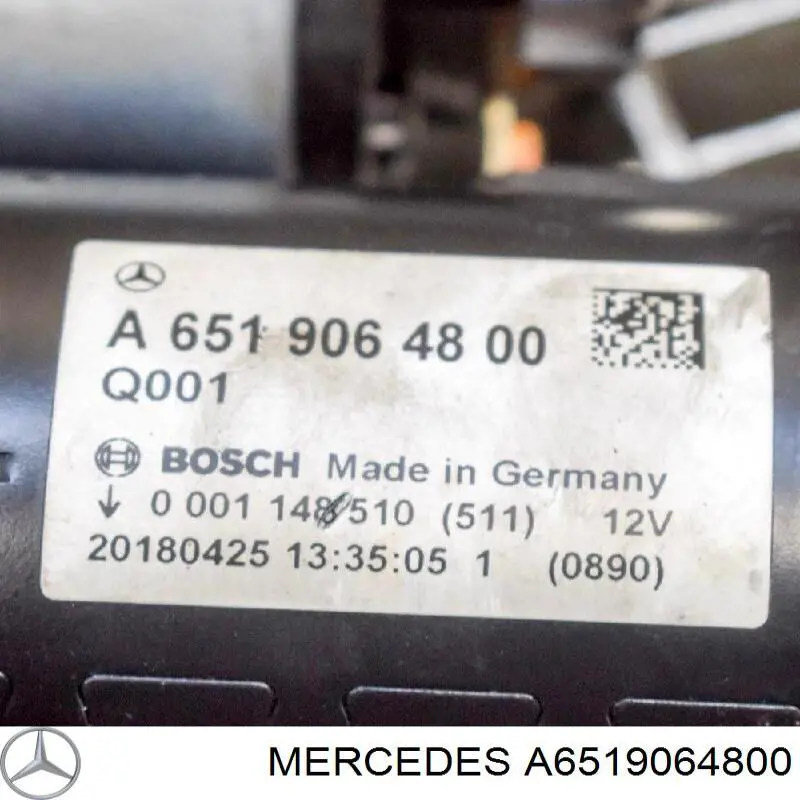Стартер автомобільний Mercedes A6519064800