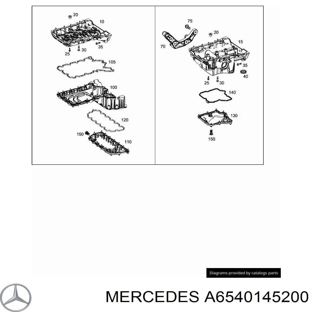 Прокладка піддону картера двигуна Mercedes A6540145200 ціна, від 16.16 USD