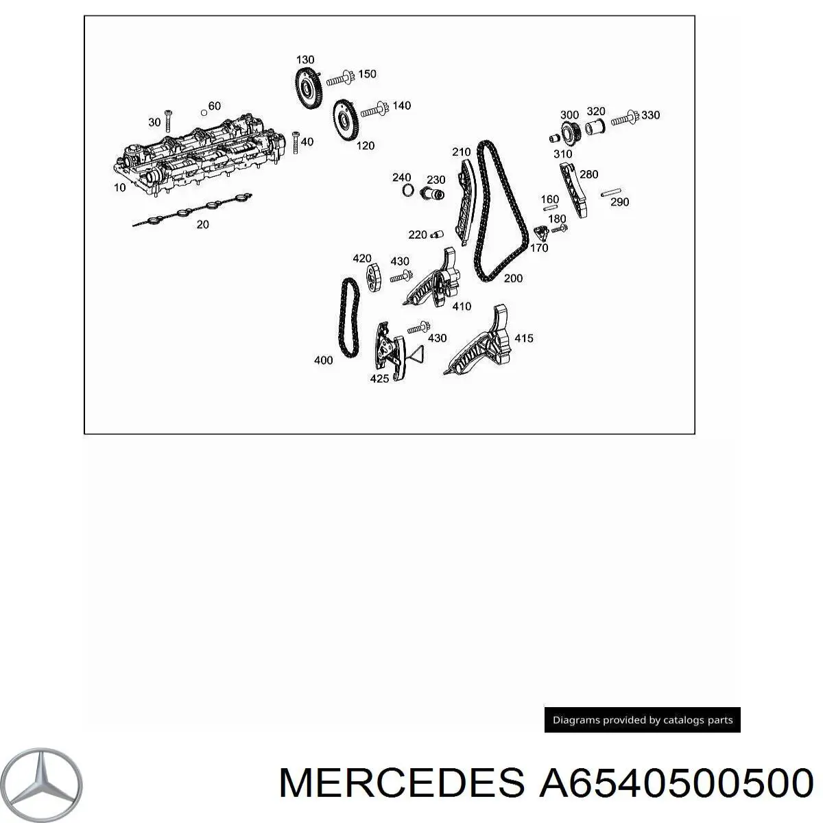 Заспокоювач ланцюга ГРМ, верхній Mercedes A6540500500 ціна, від 13.50 USD