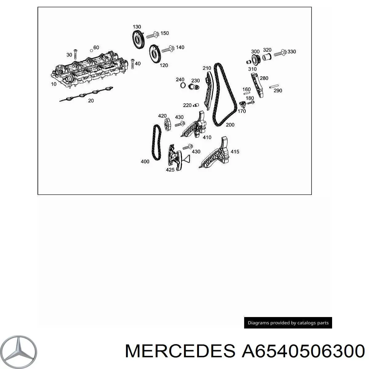 Заспокоювач ланцюга ГРМ, правий Mercedes A6540506300 ціна, від 9.87 USD
