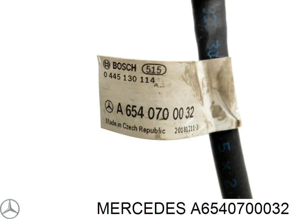 Купити A6540700032 Mercedes Трубка паливна, зворотня від форсунок