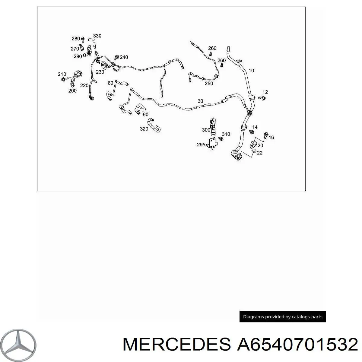  Mercedes A6540701532 ціна, від 43.41 USD
