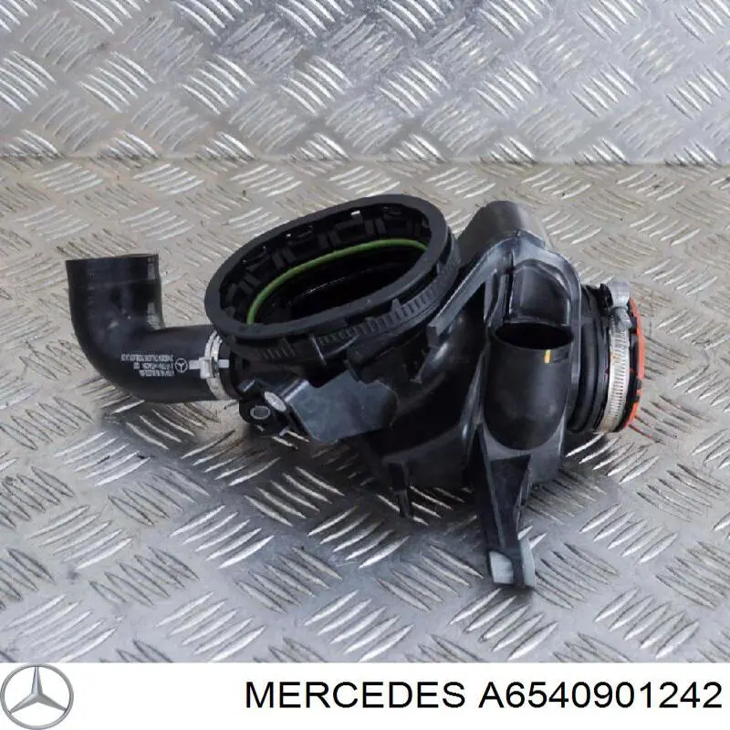 Патрубок повітряний, вхід в турбіну (наддув) Mercedes A6540901242 ціна, від 30.40 USD