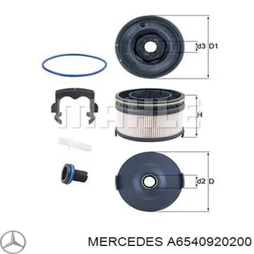 A6540920200 Mercedes Фільтр палива