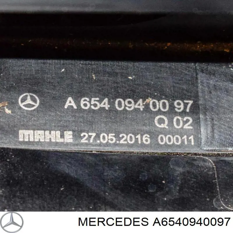 A6540940097 Mercedes Патрубок повітряний, вхід повітряного фільтра