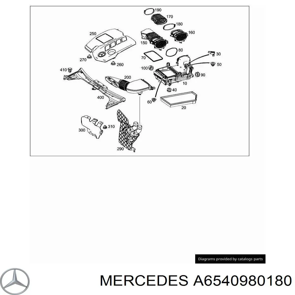  Mercedes A6540980180 ціна, від 9.86 USD