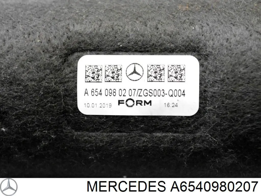 A6540980207 Mercedes Трубка, що нагнітається