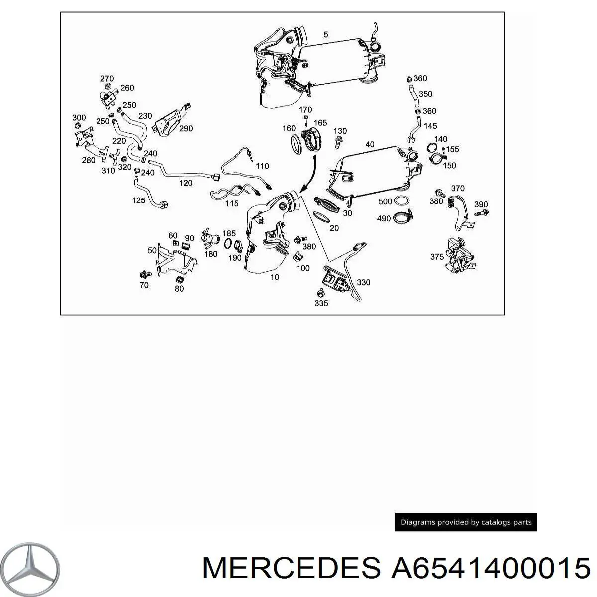 A654140280080 Mercedes Фільтр ДПФ