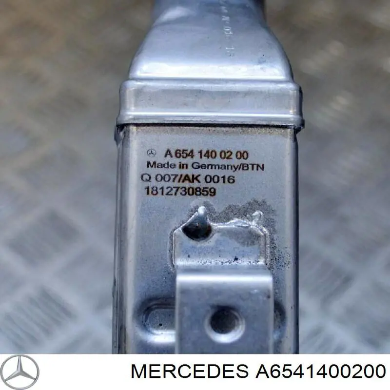 A6541400200 Mercedes Радіатор системи EGR рециркуляції вихлопних газів