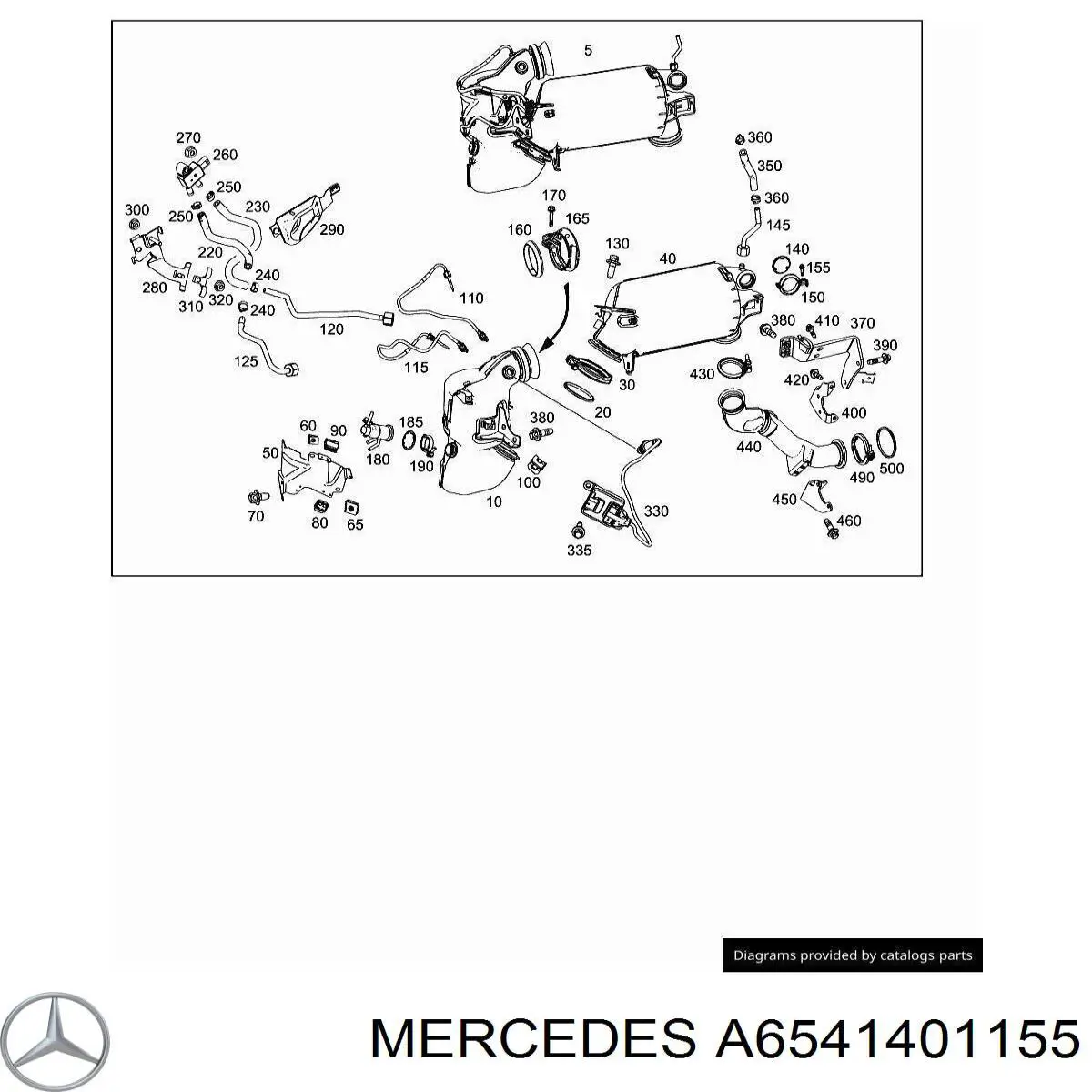  Mercedes A6541401155 ціна, від 12.67 USD