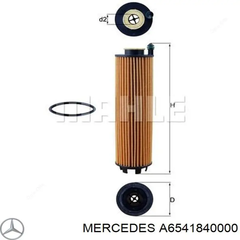 A6541840000 Mercedes Фільтр масла