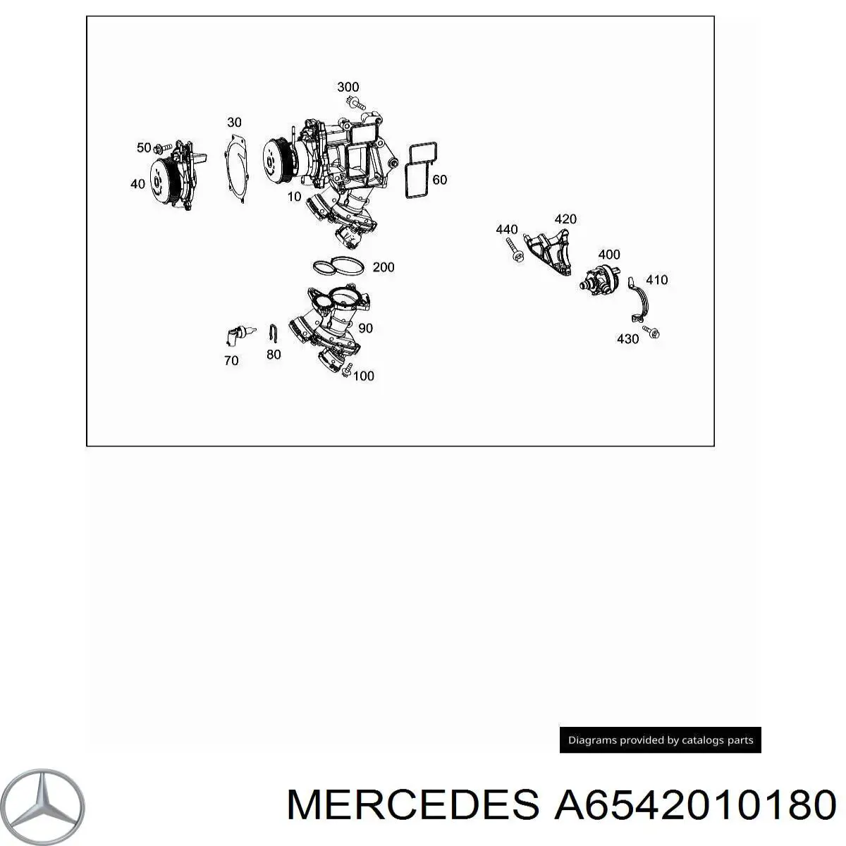 Прокладка водяної помпи Mercedes A6542010180 ціна, від 5.68 USD