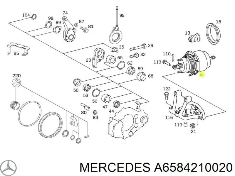Купити A6584210020 Mercedes 