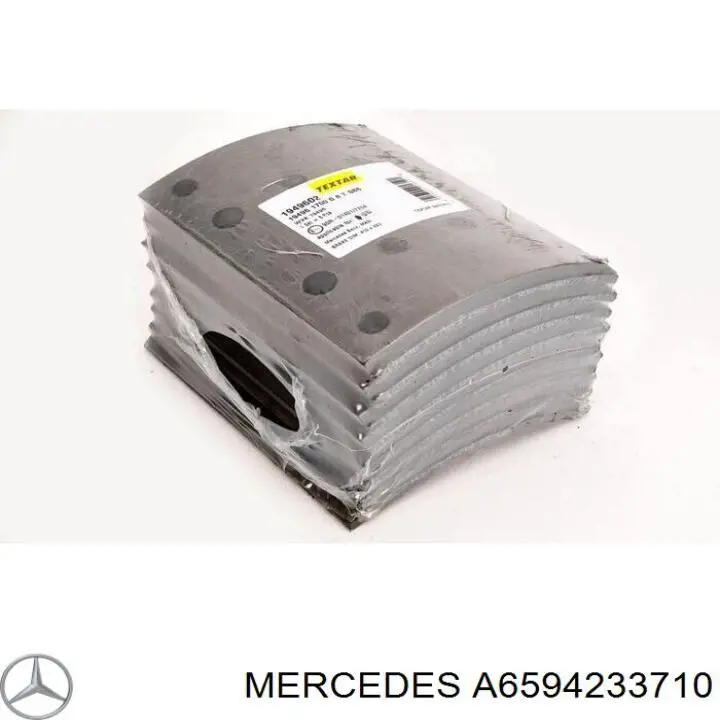 A6594233710 Mercedes колодки гальмові задні, барабанні
