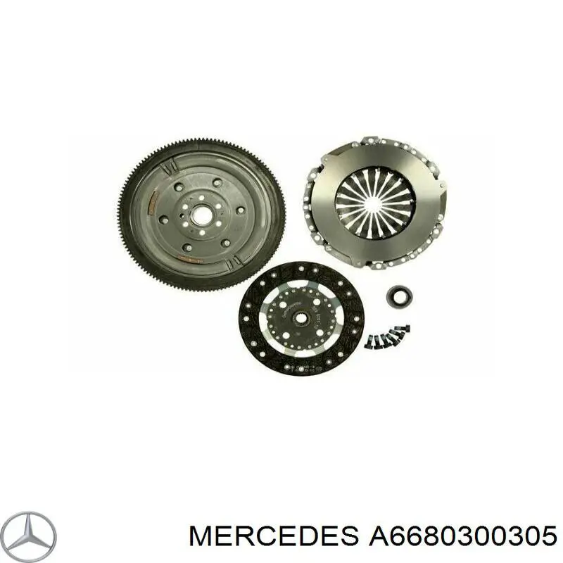 A6680300305 Mercedes маховик двигуна