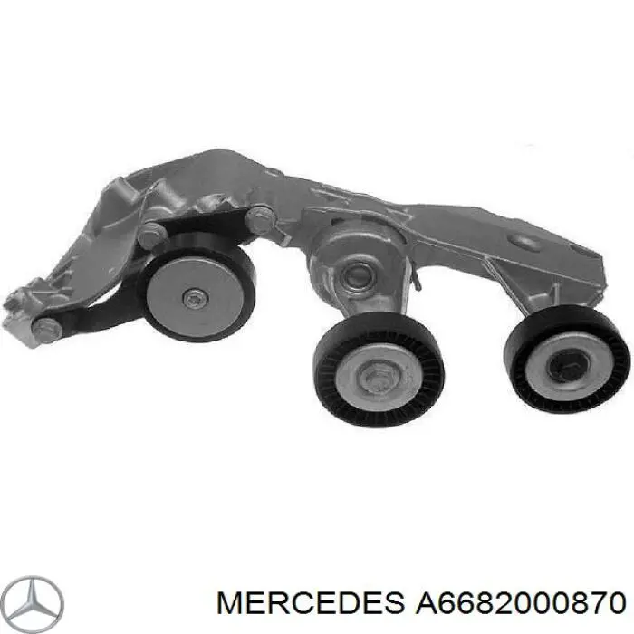 Натягувач приводного ременя Mercedes A6682000870 ціна, від 129.59 USD