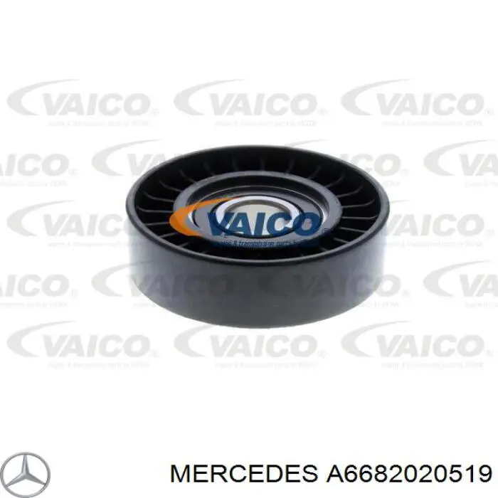 Ролик приводного ременя, паразитний Mercedes A6682020519 ціна, від 12.39 USD