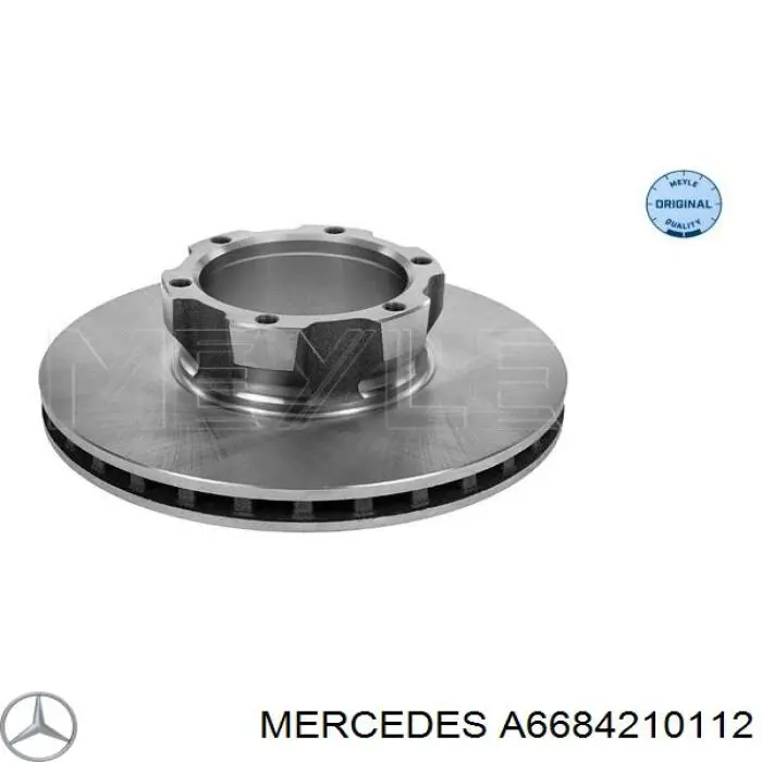 A6684210112 Mercedes Гальмо дискове переднє