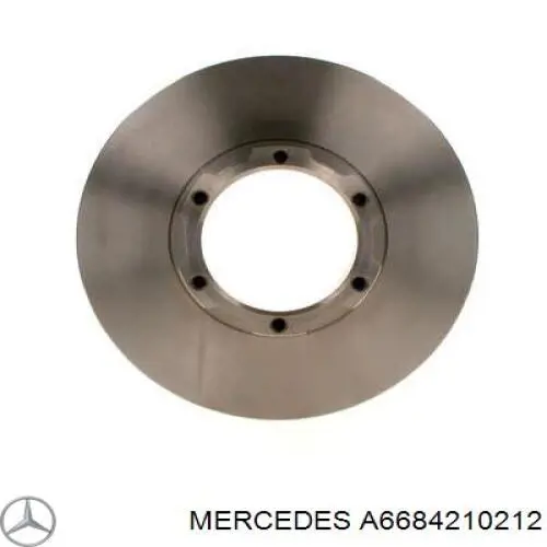 Диск переднього гальма Mercedes A6684210212 ціна, від 65.68 USD