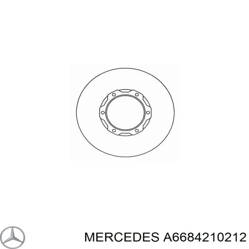 Гальмівні диски передні A6684210212 Mercedes