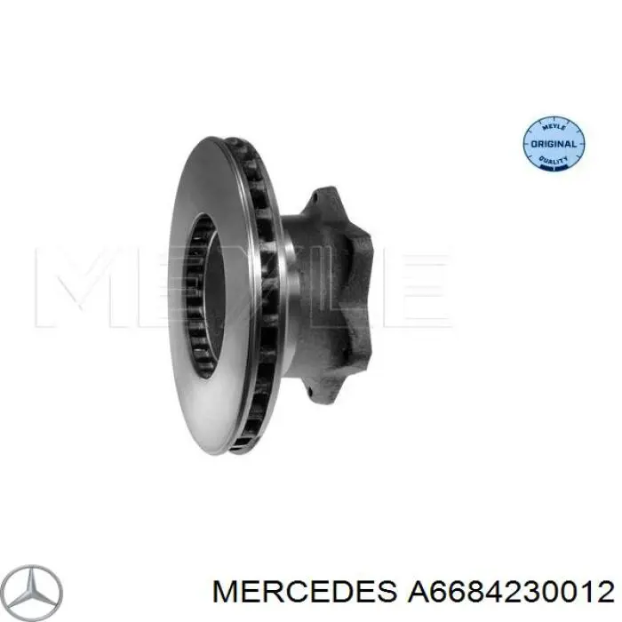 Задні дискові гальма Mercedes A6684230012 ціна, від 46.97 USD
