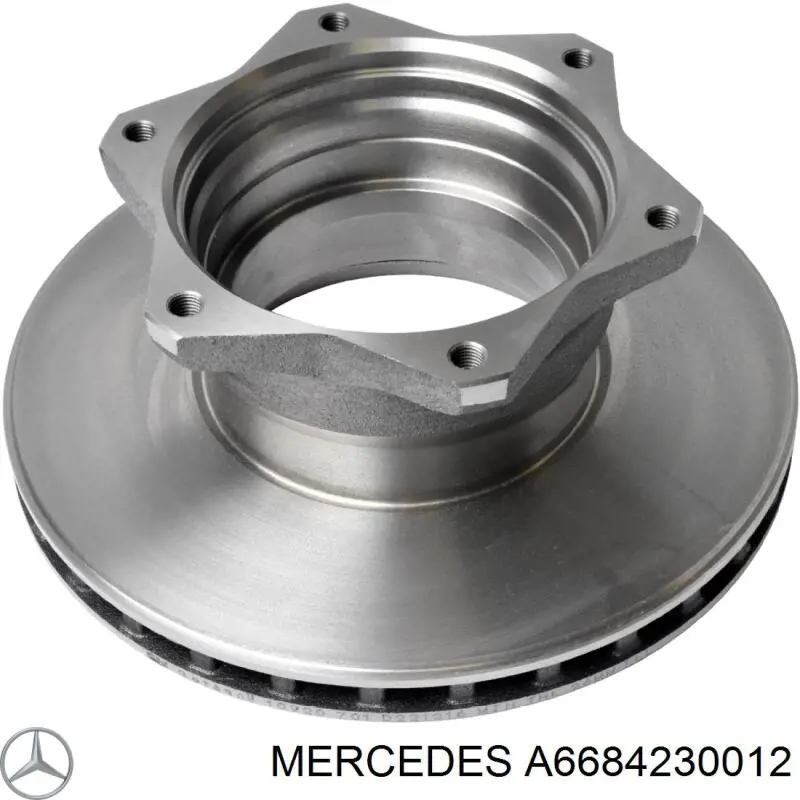 A6684230012 Mercedes диск гальмівний задній