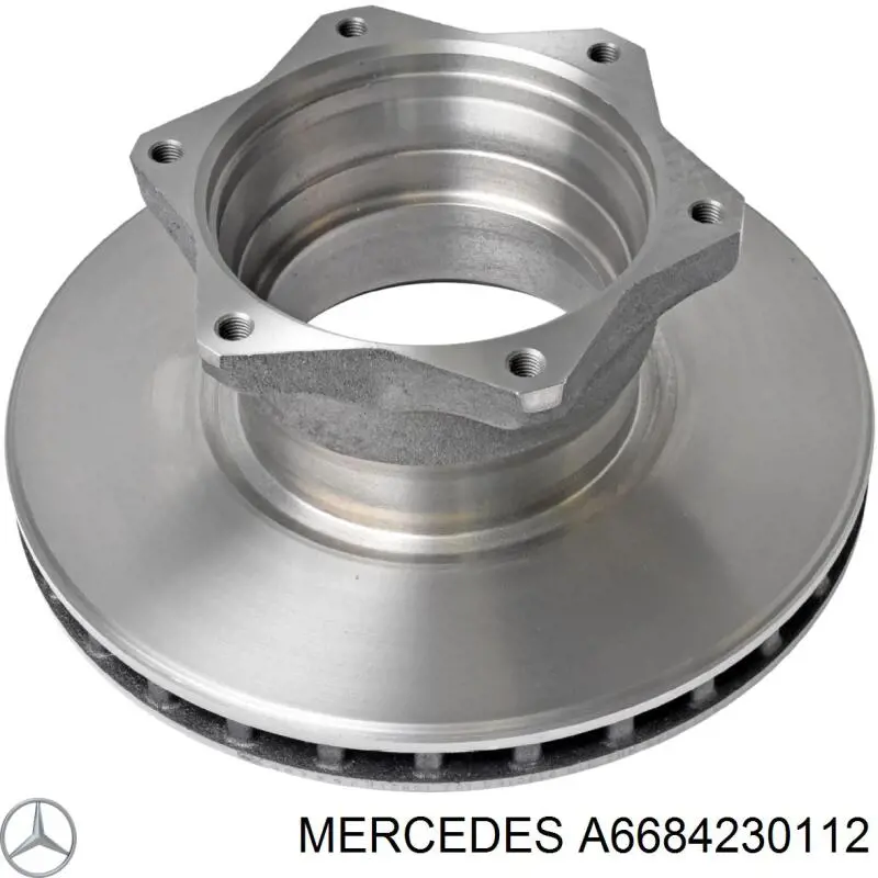 A6684230112 Mercedes диск гальмівний задній