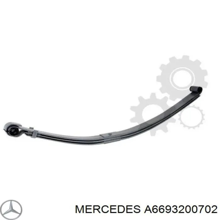 A6693200702 Mercedes Пружина амортизатора передняя