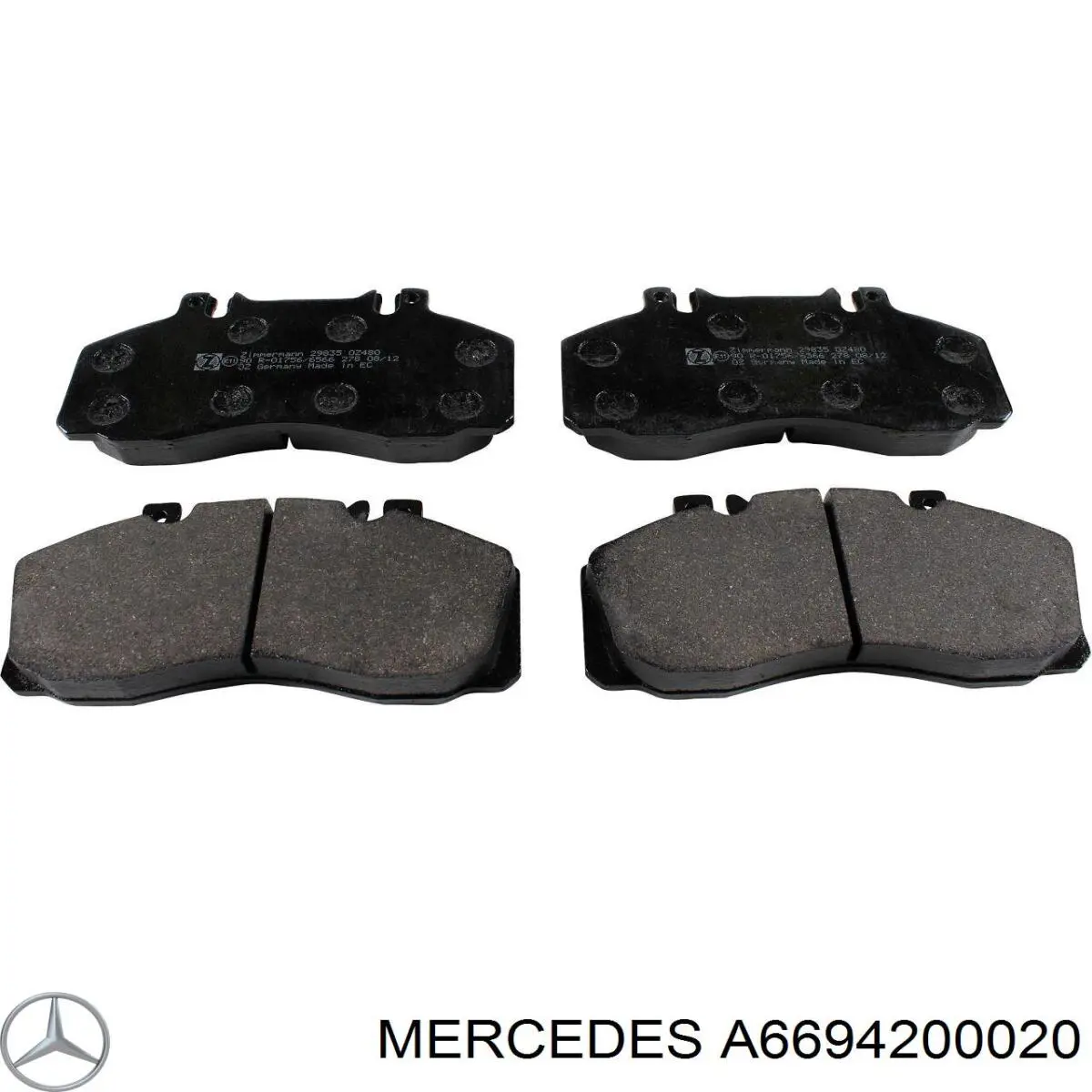 Купити A6694200020 Mercedes Задні колодки