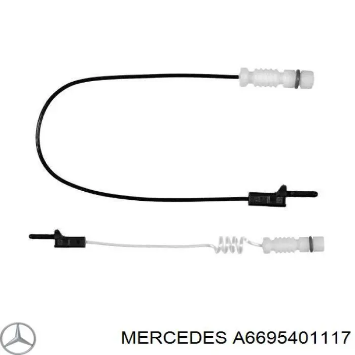 A6695401117 Mercedes датчик зносу гальмівних колодок, передній