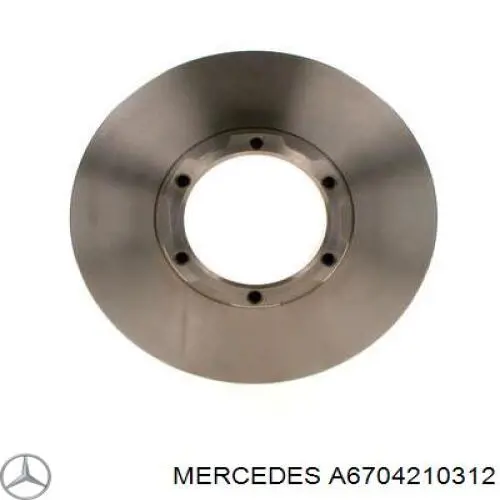 Купити A6704210312 Mercedes Ротор гальмівний