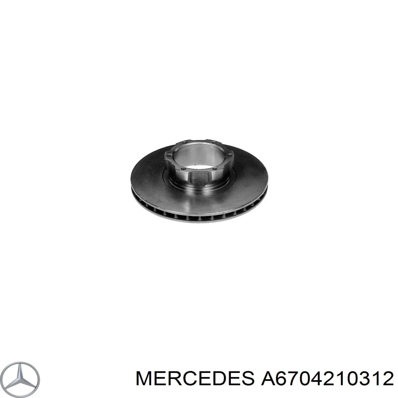 Гальмівні диски передні A6704210312 Mercedes