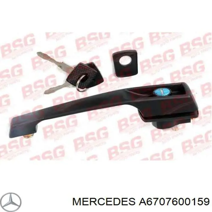 Ручка передньої двері зовнішня Mercedes A6707600159 ціна, від 7.96 USD