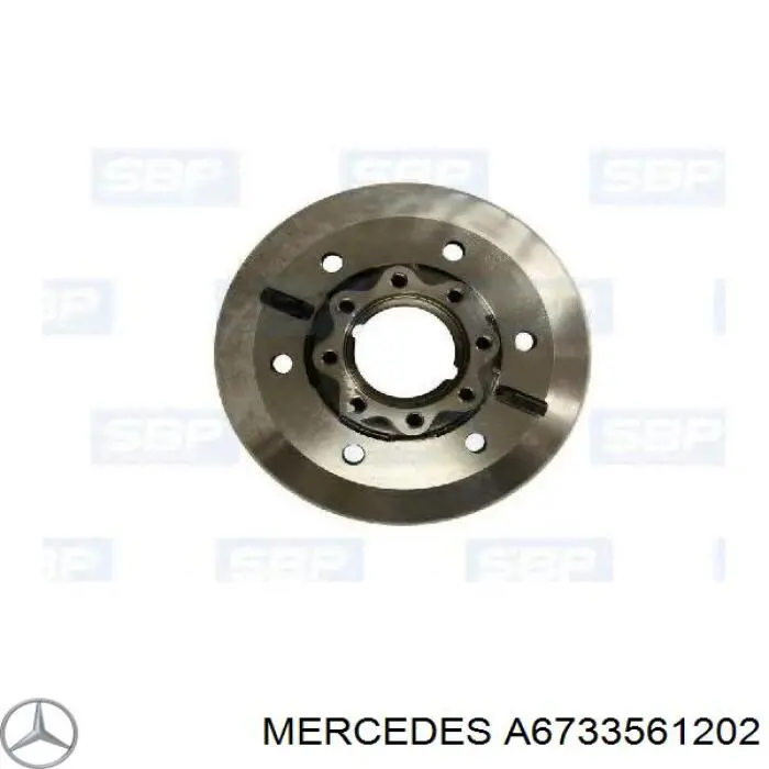A6733561202 Mercedes барабан гальмівний задній