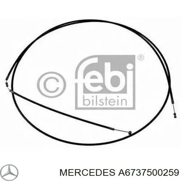 6737500259 Mercedes трос відкриття капота