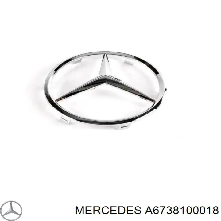 6738100018 Mercedes емблема капота