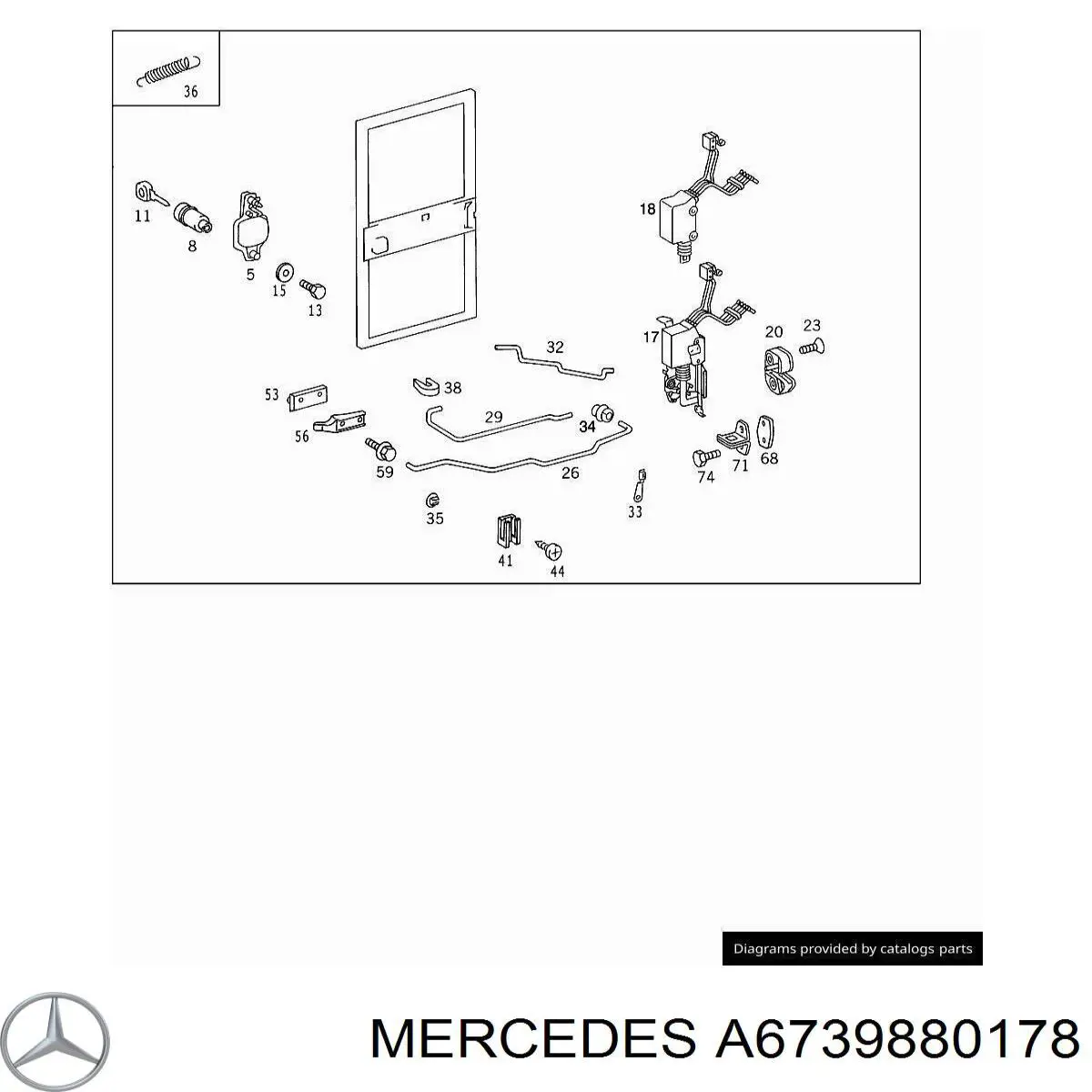  Mercedes A6739880178 ціна, від 2.48 USD
