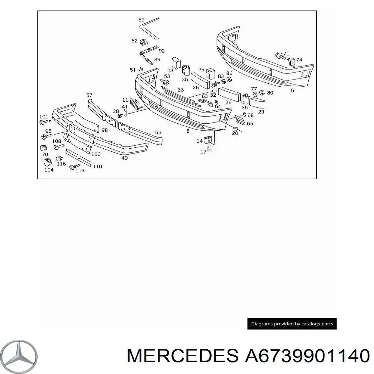  Mercedes A6739901140 ціна, від 0.52 USD