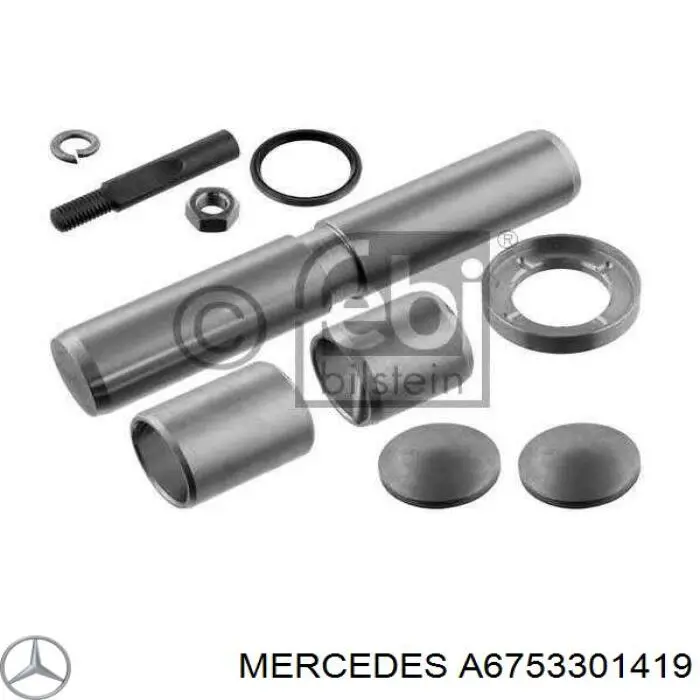 Ремкомплект шкворня поворотного кулака A6753301419 Mercedes