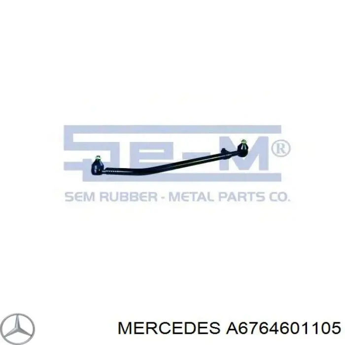 Тяга рульова поперечна Mercedes A6764601105 ціна, від 65.23 USD
