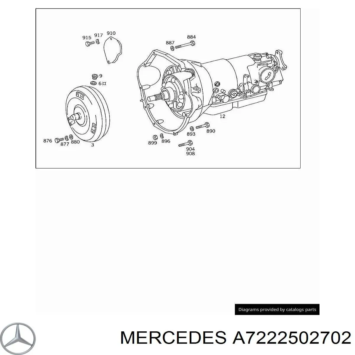 A7222502702 Mercedes Передача гідромеханічна (ГМП)