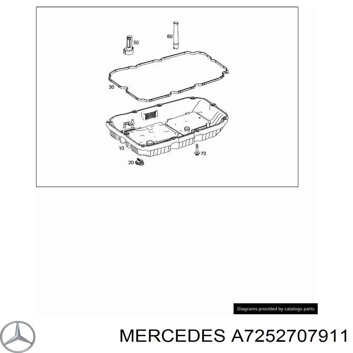 Піддон АКПП Mercedes A7252707911 ціна, від 188.09 USD