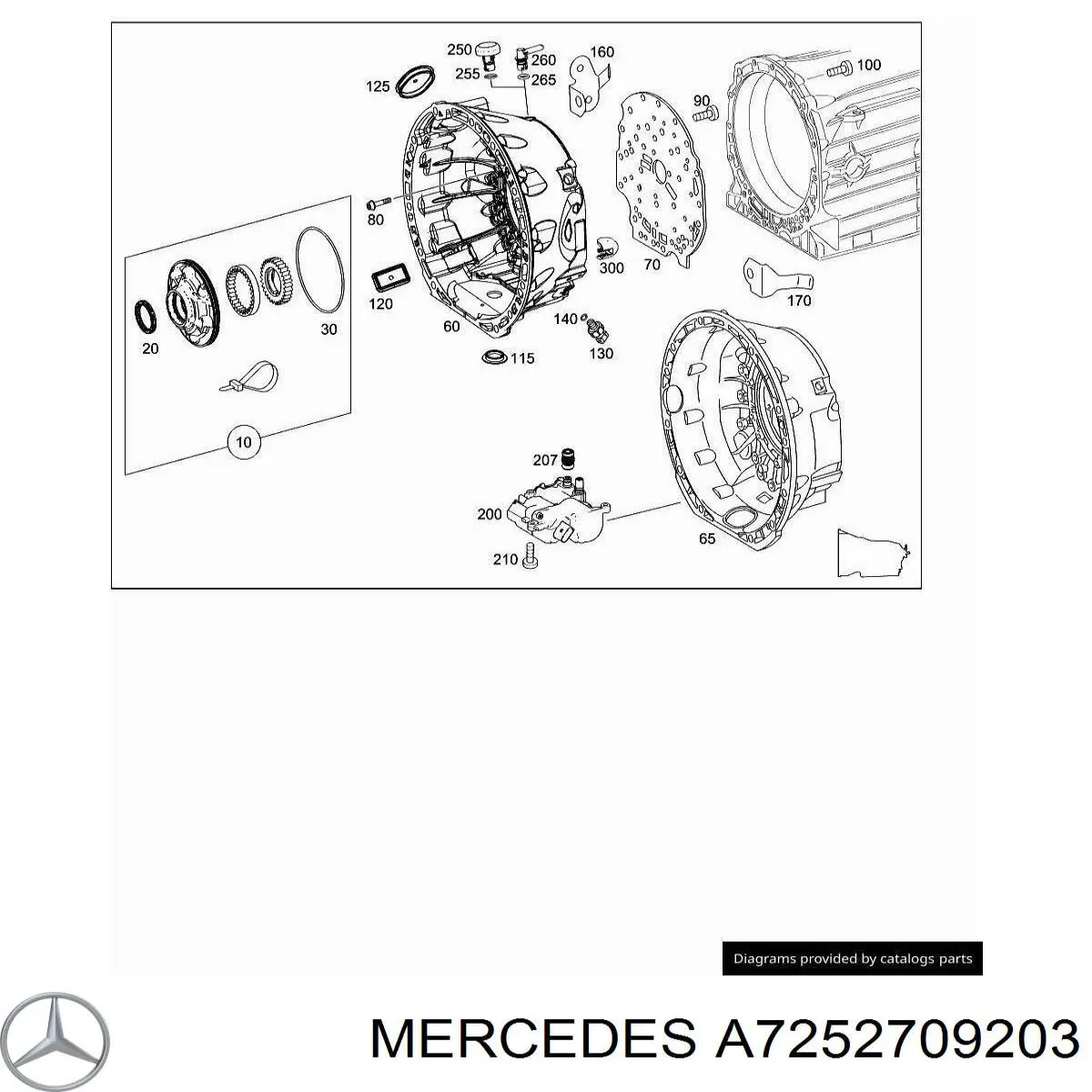  Mercedes A7252709203 ціна, від 9.95 USD
