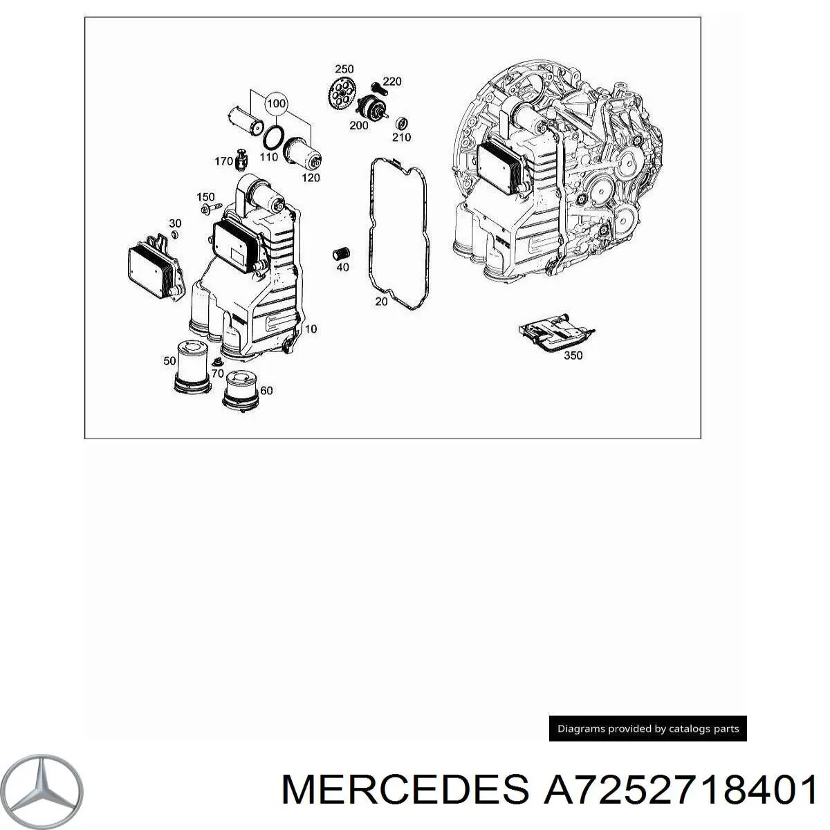 A7252718401 Mercedes Пробка піддона АКПП
