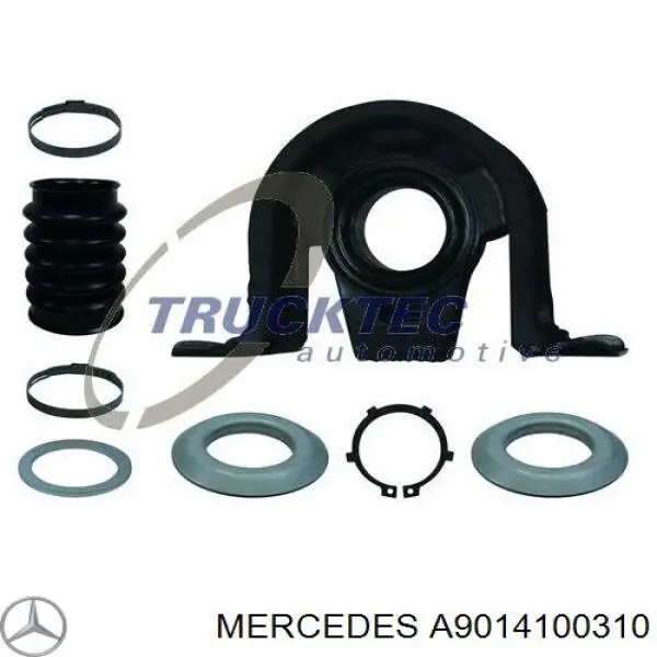 Підвісний підшипник карданного валу Mercedes A9014100310 ціна, від 30.83 USD