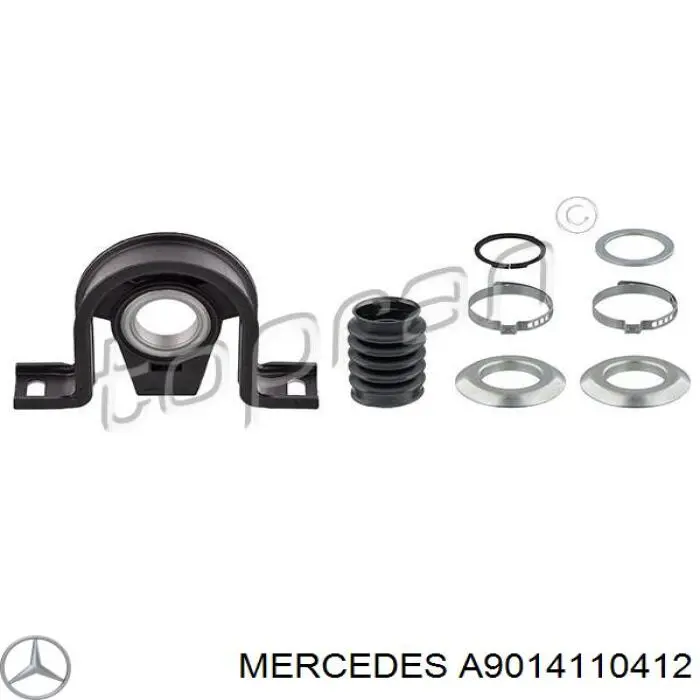 Купити A9014110412 Mercedes Підвісний підшипник карданного валу